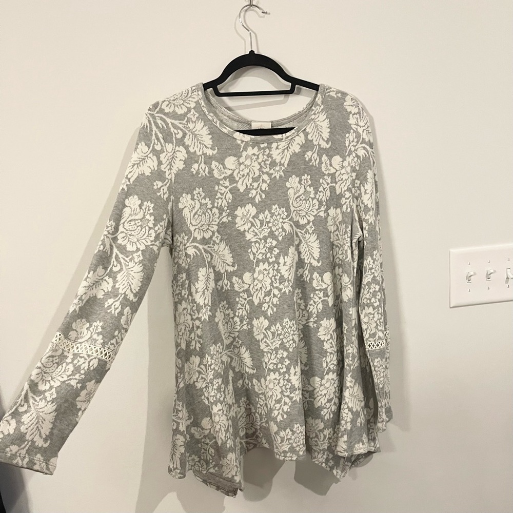 Floral Handkerchief Hem Top